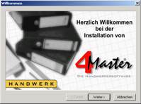 Die Handwerkersoftware 4Master&reg; HANDWERK