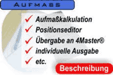 Umfang: Aufma�kalkulation, positionseditor etc.