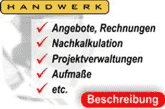 Umfang: Angebote, Rechnungen, Nachkalkulation etc.