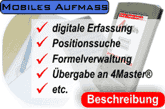 Umfang: Erfassung mit dem PDA, Formelverwaltung etc.