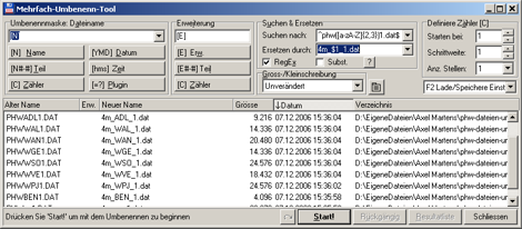 Screenshot Totalcommander: Umbennenung PHW zu 4M
